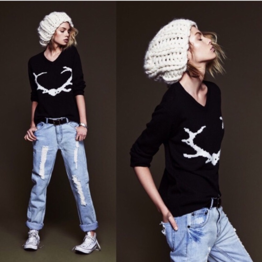For Love & Lemons Antler Sweater